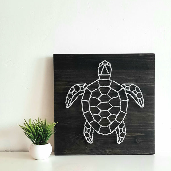 Fadenbild DIY-Set "Geometrische Schildkröte"