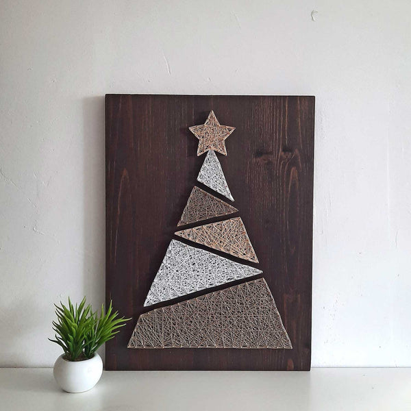 Fadenbild "Weihnachtsbaum"