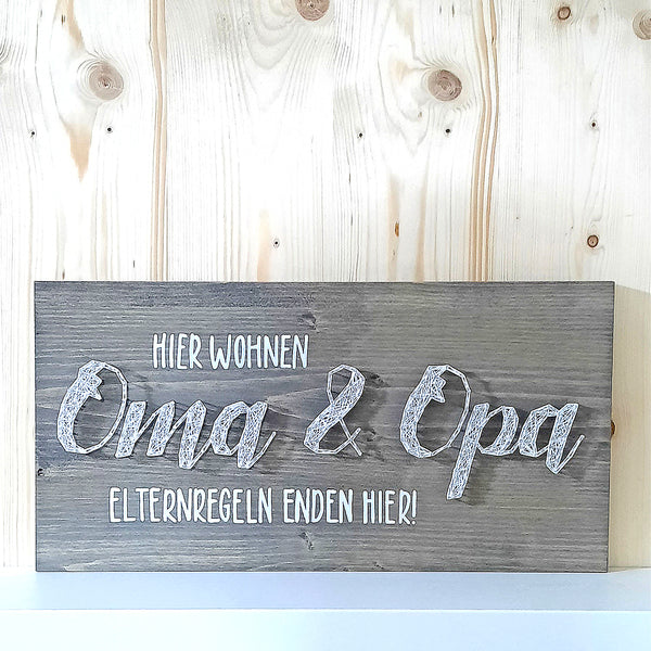 Fadenbild DIY-Set "Oma und Opa"