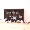 Fadenbild "Danke für alles Mama"