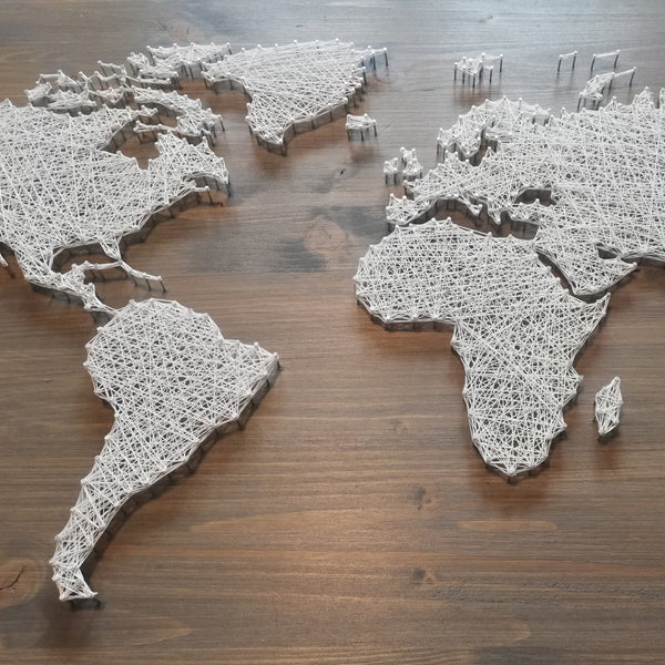 Fadenbild "Weltkarte"
