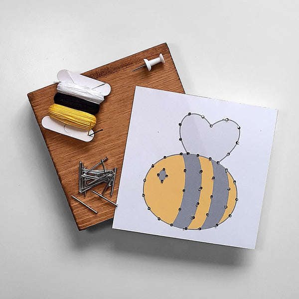 Fadenbild DIY-Set-Mini "Biene"