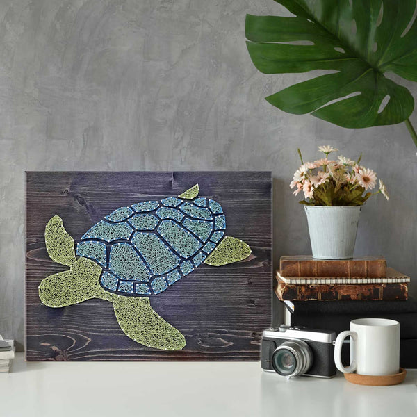 Fadenbild DIY-Set "Schildkröte"