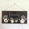 Fadenbild "Family mit Händen"