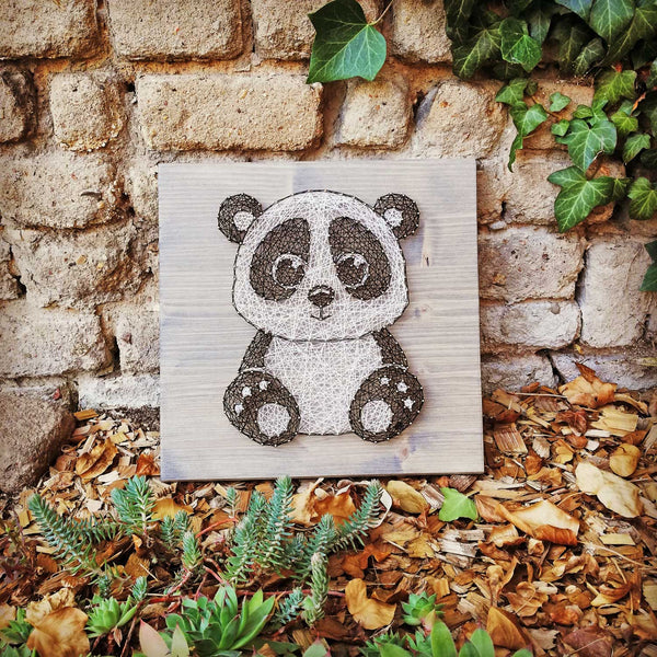 Fadenbild DIY-Set "Panda"
