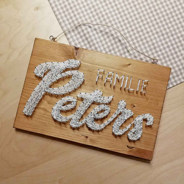 Fadenbild DIY-Set "Familienname"