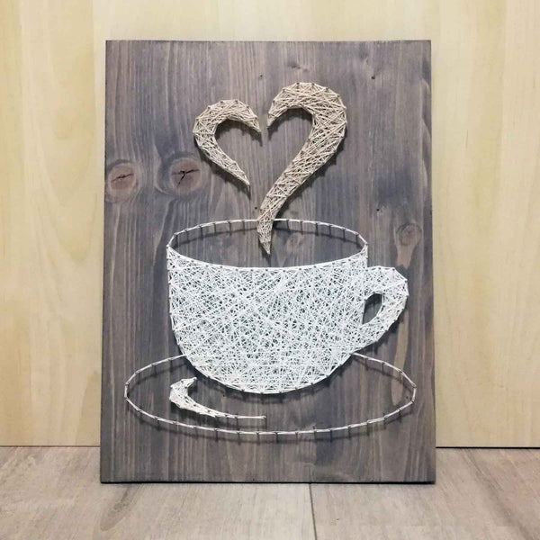 Fadenbild DIY-Set "Kaffeetasse"