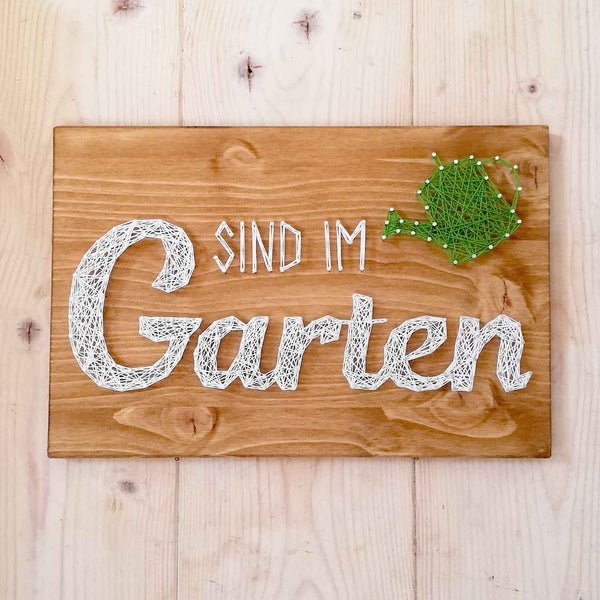 Fadenbild DIY-Set "Sind im Garten"