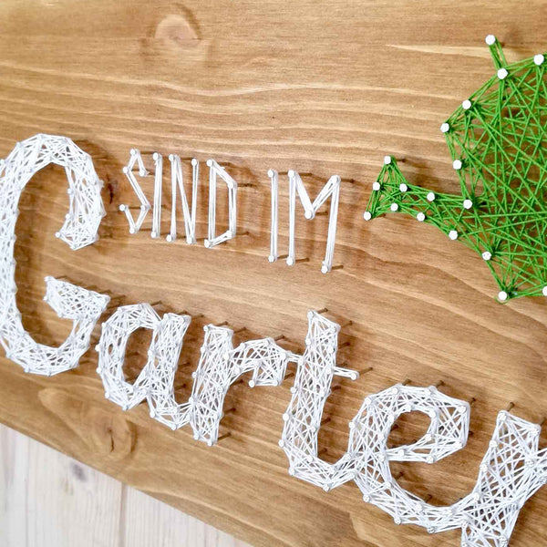 Fadenbild DIY-Set "Sind im Garten"