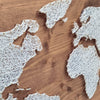 Fadenbild DIY-Set "Weltkarte (einfach)"