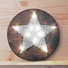 Fadenbild DIY-Set "LED-Stern"
