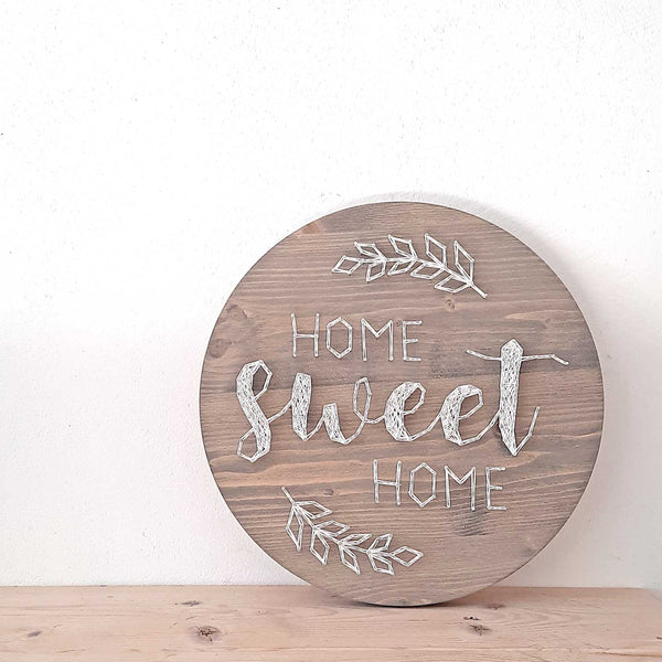 Fadenbild DIY-Set "Home Sweet Home"