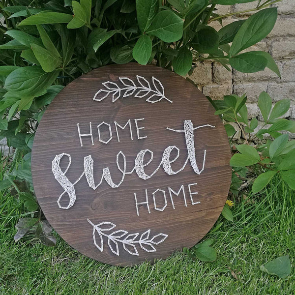 Fadenbild DIY-Set "Home Sweet Home"