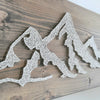 Fadenbild DIY-Set "Berge"