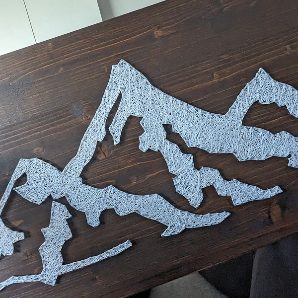 Fadenbild DIY-Set "Berge"