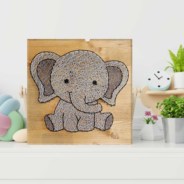 Fadenbild "Elefant"