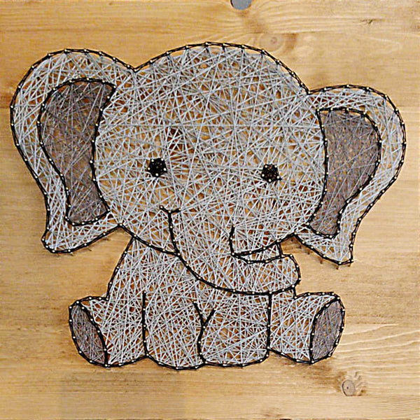 Fadenbild DIY-Set "Elefant"