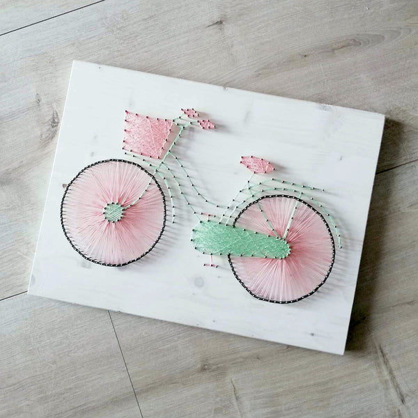 Fadenbild DIY-Set "Fahrrad"