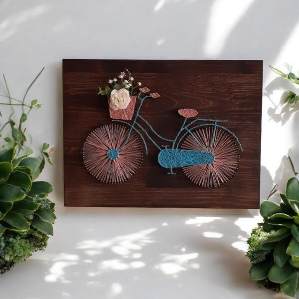 Fadenbild DIY-Set "Fahrrad"