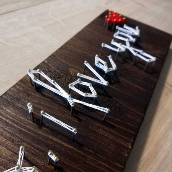 Fadenbild DIY-Set "P.S. i love you"