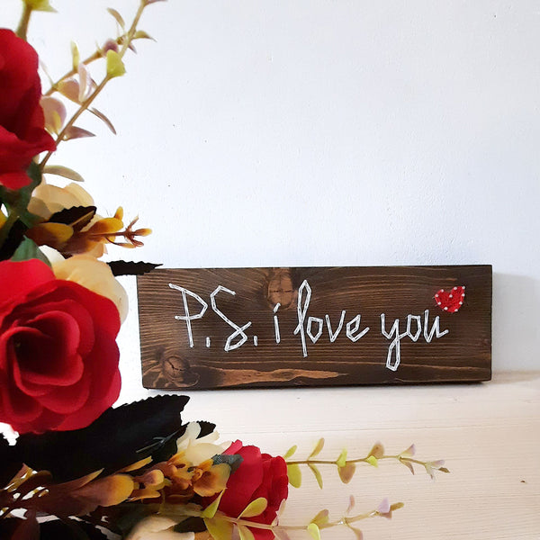 Fadenbild DIY-Set "P.S. i love you"