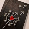 Fadenbild "Pusteblume mit Herz"