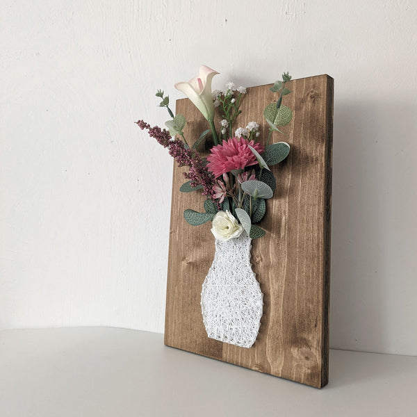 Fadenbild "Blumenvase"