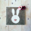 Fadenbild DIY-Set "Hase mit Blümchen"