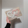 Fadenbild DIY-Set "Zwei Herzen"