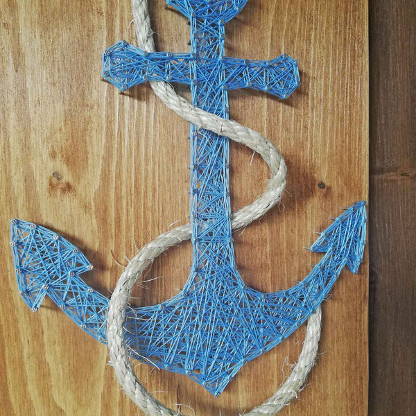 Fadenbild "Anker mit Seil"