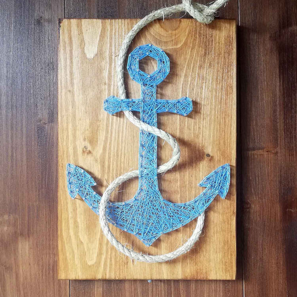 Fadenbild DIY-Set "Anker mit Seil"