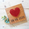 Fadenbild DIY-Set "Herz mit Datum"