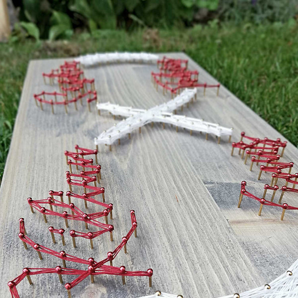 Fadenbild DIY-Set "Namen Unendlich"