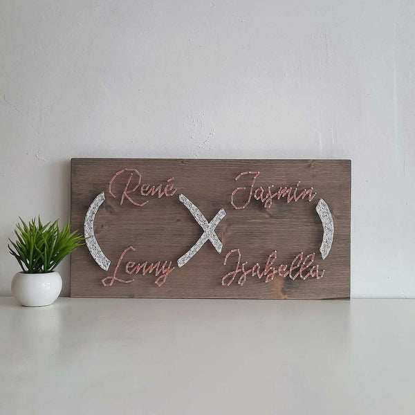 Fadenbild DIY-Set "Namen Unendlich"