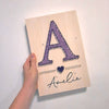 Fadenbild DIY-Set "Buchstabe mit Name"
