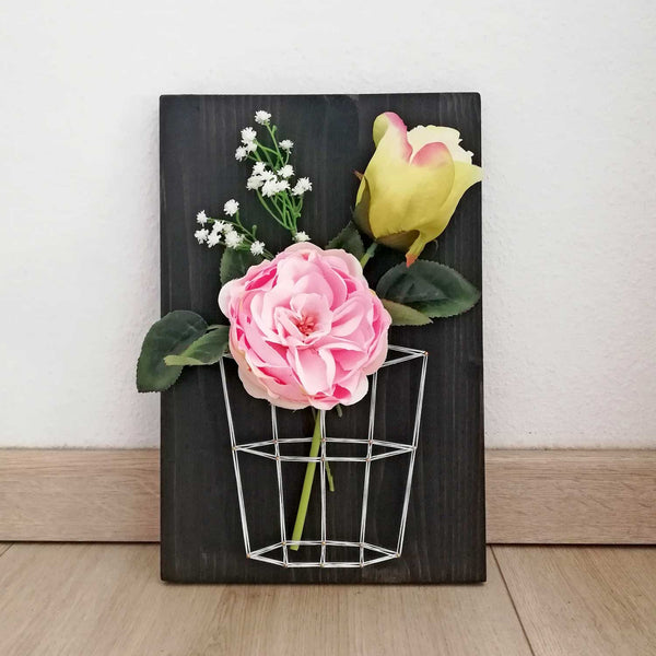 Fadenbild DIY-Set "Blumenkorb"