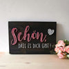 Fadenbild DIY-Set "Schön, dass es dich gibt"