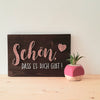 Fadenbild DIY-Set "Schön, dass es dich gibt"