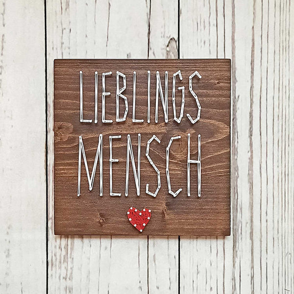 Fadenbild "Lieblingsmensch"
