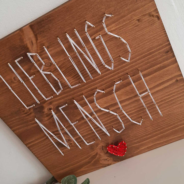 Fadenbild "Lieblingsmensch"