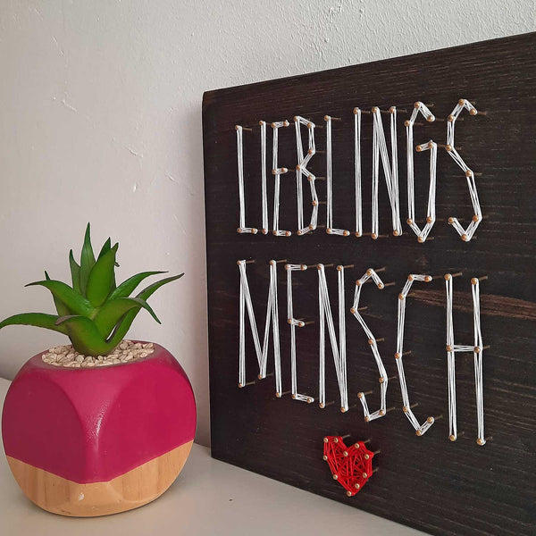 Fadenbild "Lieblingsmensch"