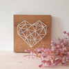 Fadenbild DIY-Set "Geometrisches Herz"