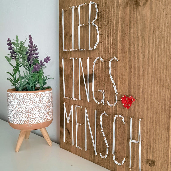 Fadenbild DIY-Set "Lieblingsmensch"