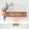 Fadenbild Flower Loop "Home"