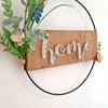 Fadenbild Flower Loop "Home"