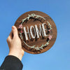Fadenbild DIY-Set "Home mit Blumen"