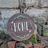 Fadenbild DIY-Set "Home mit Blumen"