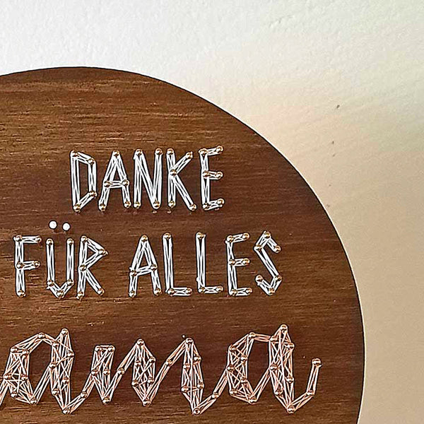 Fadenbild DIY-Set "Danke für alles Mama"