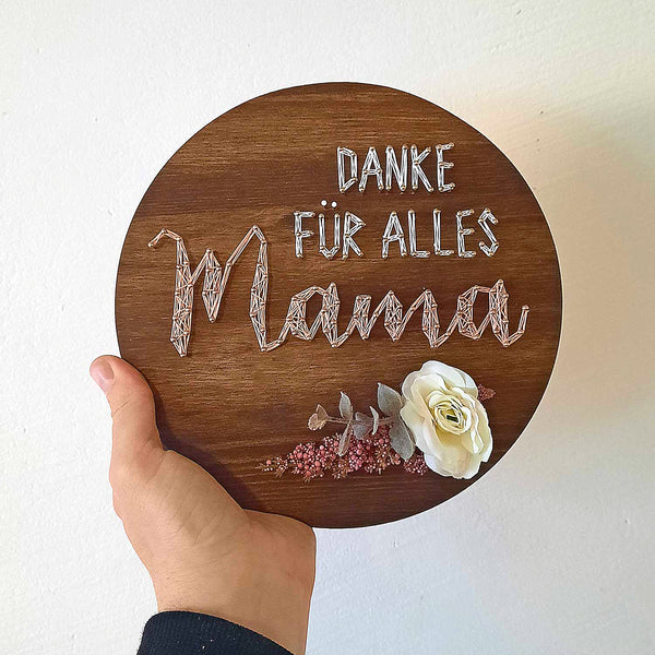 Fadenbild DIY-Set "Danke für alles Mama"