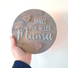 Fadenbild "Danke für alles Mama"